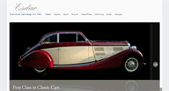 Desktop Screenshot of esdarclassiccars.de